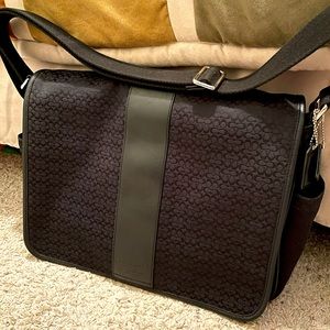 COACH BLACK LAPTOP BAG 15” X 10”